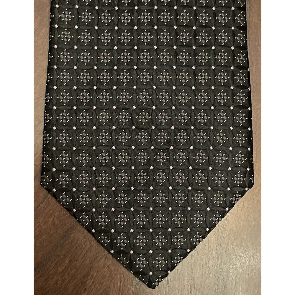 Concepts Black Pink 100% Polyester Men’s Neck Tie Made In China